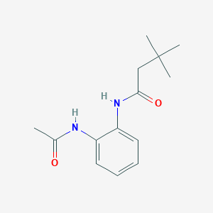 molecular formula C14H20N2O2 B5857191 N-[2-(acetylamino)phenyl]-3,3-dimethylbutanamide 