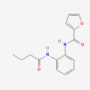 molecular formula C15H16N2O3 B5857199 N-[2-(butanoylamino)phenyl]furan-2-carboxamide 