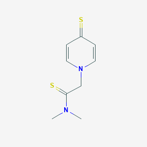 N,N-Dimethyl-2-(4-sulfanylidenepyridin-1-YL)ethanethioamide