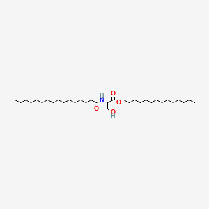 molecular formula C33H65NO4 B585736 Palmitoyl myristyl serinate CAS No. 156042-32-9