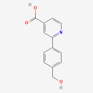 molecular formula C13H11NO3 B585737 2-(4-Hydroxymethylphenyl)isonicotinic acid CAS No. 154352-41-7
