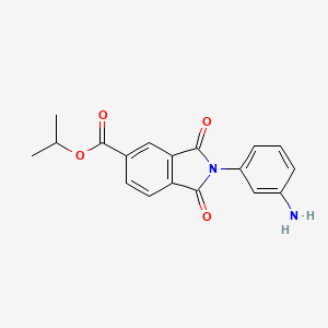 molecular formula C18H16N2O4 B5857493 isopropyl 2-(3-aminophenyl)-1,3-dioxo-5-isoindolinecarboxylate 