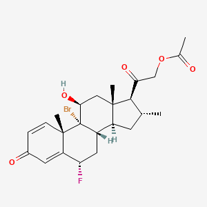 molecular formula C24H30BrFO5 B585753 21-(Acetyloxy)-9-bromo-6-fluocortolone CAS No. 54604-73-8