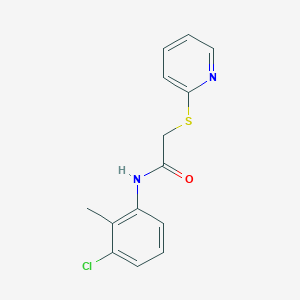 molecular formula C14H13ClN2OS B5857548 N-(3-chloro-2-methylphenyl)-2-(pyridin-2-ylsulfanyl)acetamide 