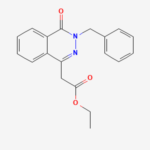 molecular formula C19H18N2O3 B5857552 Ethyl 2-(3-benzyl-4-oxophthalazin-1-yl)acetate 