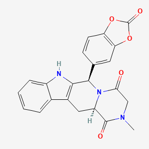 molecular formula C22H17N3O5 B585767 Tadalafil dioxolone CAS No. 1346602-17-2