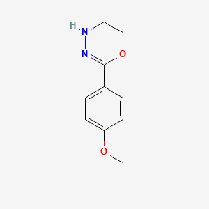molecular formula C11H14N2O2 B585771 2-(4-ethoxyphenyl)-5,6-dihydro-4H-1,3,4-oxadiazine CAS No. 155309-71-0