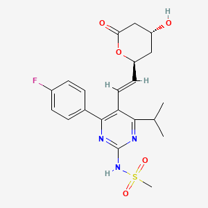 molecular formula C21H24FN3O5S B585772 N-Desmethyl Rosuvastatin Lactone CAS No. 1797419-58-9
