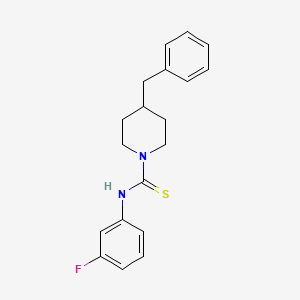 molecular formula C19H21FN2S B5857833 4-benzyl-N-(3-fluorophenyl)piperidine-1-carbothioamide 
