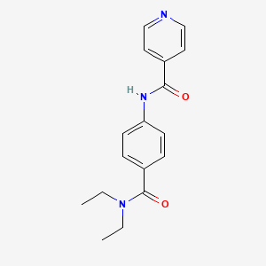 molecular formula C17H19N3O2 B5857857 N-[4-(diethylcarbamoyl)phenyl]pyridine-4-carboxamide 
