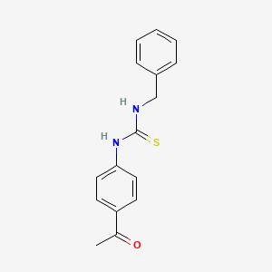 molecular formula C16H16N2OS B5857926 1-(4-Acetylphenyl)-3-benzylthiourea 