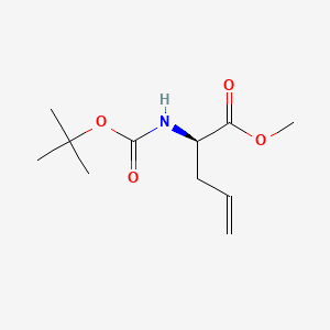 molecular formula C11H19NO4 B585795 (R)-Methyl 2-((tert-butoxycarbonyl)amino)pent-4-enoate CAS No. 150652-96-3