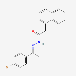 molecular formula C20H17BrN2O B5857993 N'-[(1E)-1-(4-bromophenyl)ethylidene]-2-(naphthalen-1-yl)acetohydrazide 