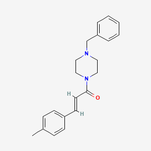 molecular formula C21H24N2O B5858085 1-benzyl-4-[3-(4-methylphenyl)acryloyl]piperazine 