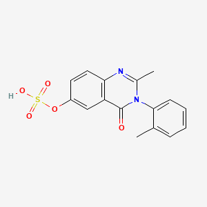 molecular formula C16H14N2O5S B585816 Methaqualone 6-Sulfate CAS No. 67982-38-1
