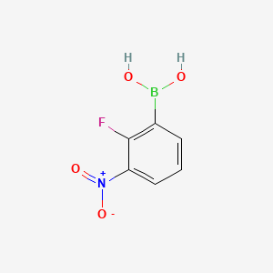 molecular formula C6H5BFNO4 B585820 2-氟-3-硝基苯硼酸 CAS No. 1150114-29-6