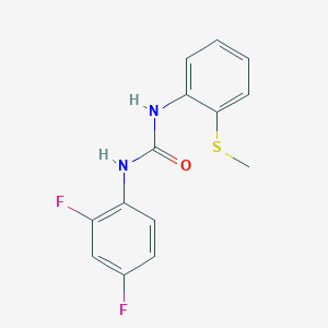 molecular formula C14H12F2N2OS B5858227 N-(2,4-DIFLUOROPHENYL)-N'-[2-(METHYLSULFANYL)PHENYL]UREA 