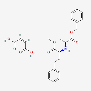 B585823 2S-[(1-Carboxyethyl)amino]-benzenebutanoic Acid Methyl Benzyl Ester Maleate CAS No. 1356011-64-7
