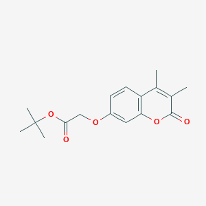 molecular formula C17H20O5 B5858309 tert-butyl 2-[(3,4-dimethyl-2-oxo-2H-chromen-7-yl)oxy]acetate 