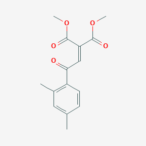 molecular formula C15H16O5 B5858343 Dimethyl 2-[2-(2,4-dimethylphenyl)-2-oxoethylidene]propanedioate 