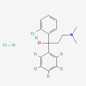 molecular formula C17H21Cl2NO B585837 Clofedanol-d5 Hydrochloride CAS No. 1346599-66-3
