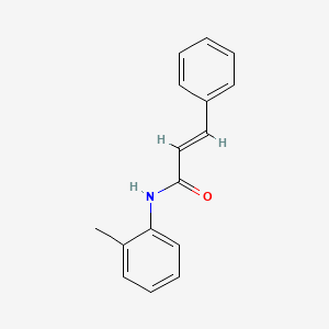 molecular formula C16H15NO B5858377 2-Propenamide, N-(2-methylphenyl)-3-phenyl-, (2E)- 