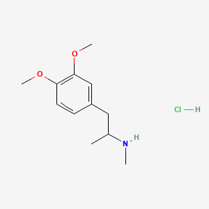 molecular formula C12H20ClNO2 B585838 3,4-DMMA（盐酸盐） CAS No. 70932-18-2