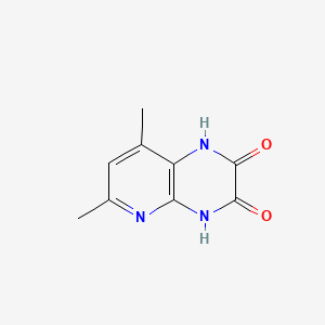 molecular formula C9H9N3O2 B585839 6,8-Dimethylpyrido[2,3-b]pyrazine-2,3(1H,4H)-dione CAS No. 144435-05-2