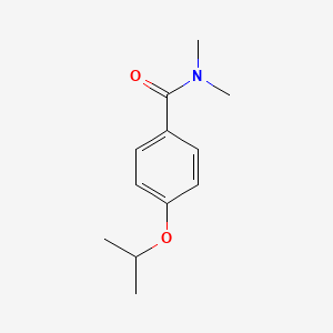 molecular formula C12H17NO2 B5858514 N,N-dimethyl-4-propan-2-yloxybenzamide 