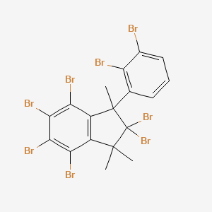 molecular formula C54H48Br24 B585854 Octabromo-2,3-dihydro-1,1,3-trimethyl-3-phenyl-1H-indene CAS No. 155613-93-7