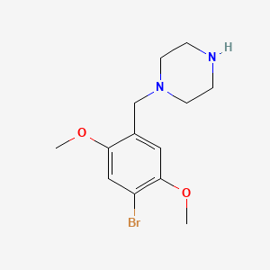 molecular formula C13H19BrN2O2 B585858 1-(4-Bromo-2,5-dimethoxybenzyl)piperazine CAS No. 1094424-37-9