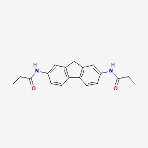 molecular formula C19H20N2O2 B5858725 N-[7-(propanoylamino)-9H-fluoren-2-yl]propanamide 