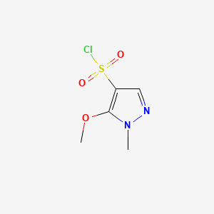 molecular formula C5H7ClN2O3S B585886 5-Methoxy-1-methyl-1H-pyrazole-4-sulfonyl chloride CAS No. 1365941-79-2