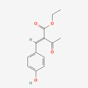 molecular formula C13H14O4 B5858868 ethyl (2E)-2-[(4-hydroxyphenyl)methylidene]-3-oxobutanoate 