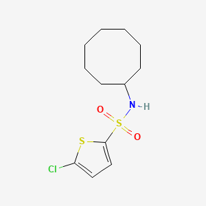 molecular formula C12H18ClNO2S2 B5859104 5-chloro-N-cyclooctylthiophene-2-sulfonamide 