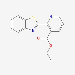 molecular formula C15H12N2O2S B5859218 Ethyl 2-(1,3-benzothiazol-2-yl)pyridine-3-carboxylate 