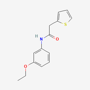 molecular formula C14H15NO2S B5859315 N-(3-ethoxyphenyl)-2-(thiophen-2-yl)acetamide 