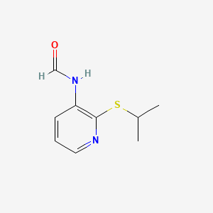 molecular formula C9H12N2OS B585934 N-(2-propan-2-ylsulfanylpyridin-3-yl)formamide CAS No. 156577-69-4