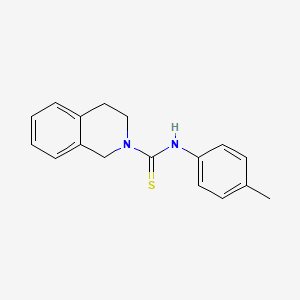 molecular formula C17H18N2S B5859377 N-(4-methylphenyl)-3,4-dihydroisoquinoline-2(1H)-carbothioamide 