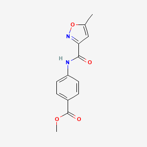 molecular formula C13H12N2O4 B5859412 METHYL 4-(5-METHYL-1,2-OXAZOLE-3-AMIDO)BENZOATE 