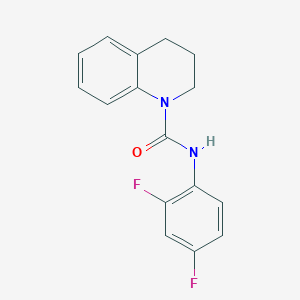 molecular formula C16H14F2N2O B5859527 N-(2,4-difluorophenyl)-3,4-dihydro-2H-quinoline-1-carboxamide 
