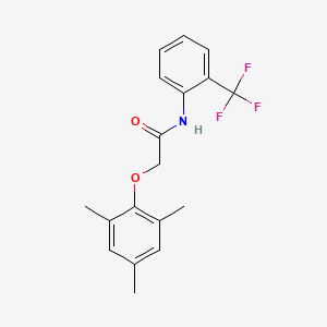 molecular formula C18H18F3NO2 B5859610 N-[2-(trifluoromethyl)phenyl]-2-(2,4,6-trimethylphenoxy)acetamide 