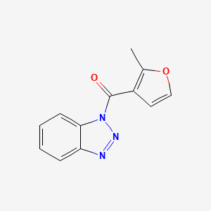 molecular formula C12H9N3O2 B5859686 1H-1,2,3-BENZOTRIAZOL-1-YL(2-METHYL-3-FURYL)METHANONE 