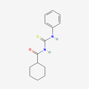 molecular formula C14H18N2OS B5859760 N-(phenylcarbamothioyl)cyclohexanecarboxamide 