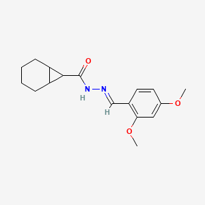 molecular formula C17H22N2O3 B5859805 N'-[(E)-(2,4-dimethoxyphenyl)methylidene]bicyclo[4.1.0]heptane-7-carbohydrazide 