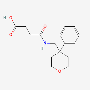 molecular formula C16H21NO4 B5859861 4-Oxo-4-[(4-phenyloxan-4-yl)methylamino]butanoic acid CAS No. 6104-83-2
