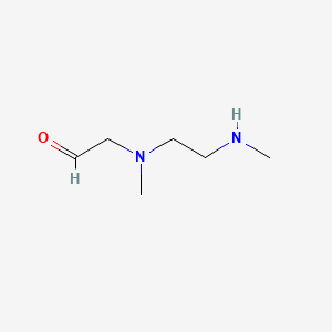 molecular formula C6H14N2O B585987 ACETALDEHYDE,[METHYL[2-(METHYLAMINO)ETHYL]AMINO]- CAS No. 155085-92-0