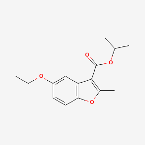 molecular formula C15H18O4 B5859874 Propan-2-yl 5-ethoxy-2-methyl-1-benzofuran-3-carboxylate CAS No. 6237-87-2