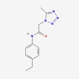 molecular formula C12H15N5O B5859983 N-(4-ethylphenyl)-2-(5-methyltetrazol-1-yl)acetamide 