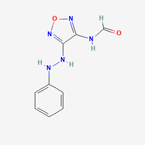 molecular formula C9H9N5O2 B5860076 N-[4-(2-phenylhydrazinyl)-1,2,5-oxadiazol-3-yl]formamide 